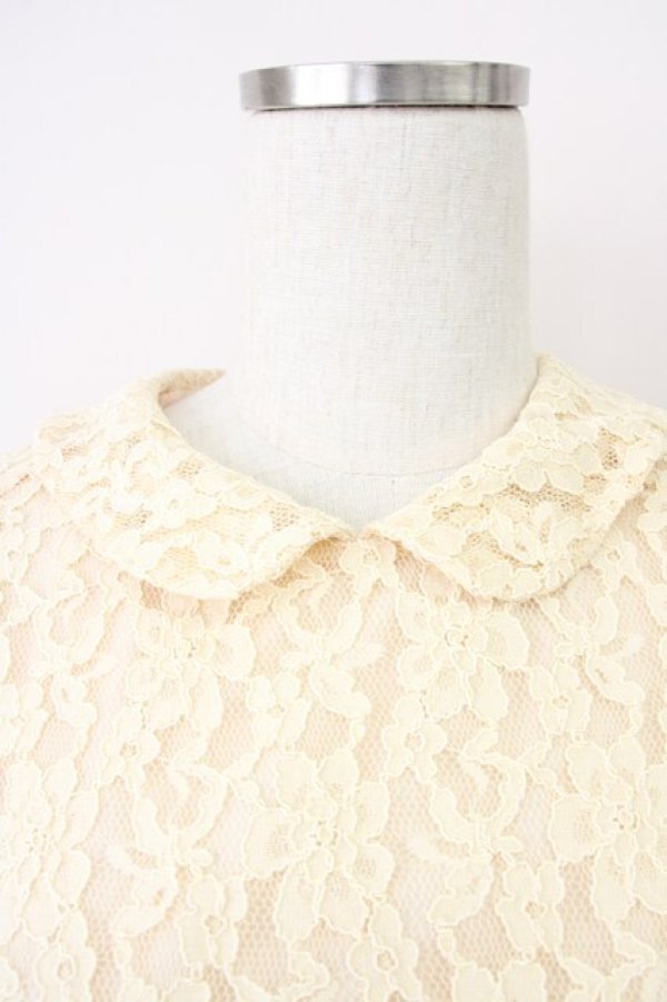 画像3: Fi.n.t / 丸衿総レースワンピース  アイボリー T-25-03-14-015-CA-OP-SA-ZI (3)