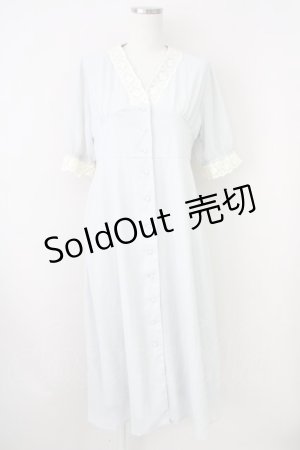 画像: an another angelus / レース使いガウンワンピース  サックス T-25-03-14-016-CA-OP-SA-ZT