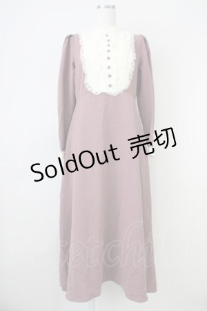 画像: an another angelus / クレリックレースヨーク切替ロングワンピース  ピンク T-25-03-14-018-CA-OP-SA-ZI