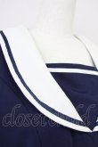 画像5: a.r.w / セーラー襟ノースリーブワンピース  ネイビーｘ白 T-25-03-14-020-LO-OP-SA-ZI (5)