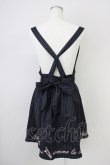 画像2: a.r.w / ストライプ&裾刺繍ジャンパースカート  ネイビーＸ白 T-25-03-14-021-LO-OP-SA-ZT (2)