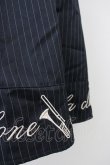画像5: a.r.w / ストライプ&裾刺繍ジャンパースカート  ネイビーＸ白 T-25-03-14-021-LO-OP-SA-ZT (5)