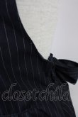 画像8: a.r.w / ストライプ&裾刺繍ジャンパースカート  ネイビーＸ白 T-25-03-14-021-LO-OP-SA-ZT (8)