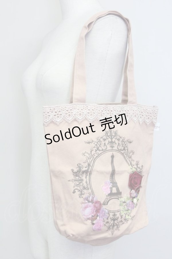画像1: axes femme / BAGガーリーフレンチトートバッグ  ピンク T-25-03-15-038-AX-BG-SA-ZT (1)