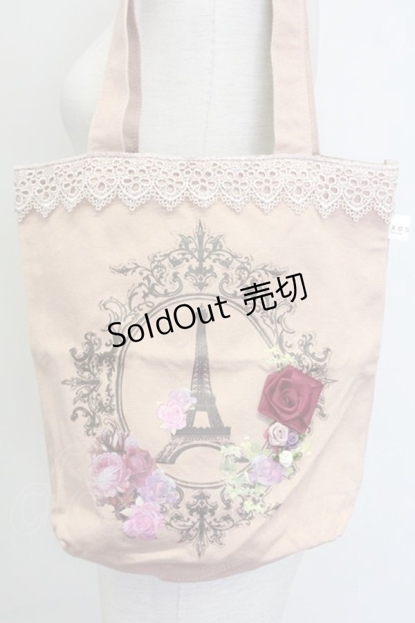 画像2: axes femme / BAGガーリーフレンチトートバッグ  ピンク T-25-03-15-038-AX-BG-SA-ZT (2)