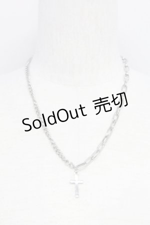 画像: LOLITAその他(お買取対象外) / ドッキングチェーンクロスネックレス  黒 T-25-03-15-040-LO-AC-SA-ZT422