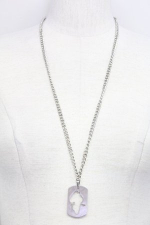画像: NieR Clothing / シルエットNieRちゃんモチーフネックレス  シルバー T-25-03-15-041-PU-AC-SA-ZT422