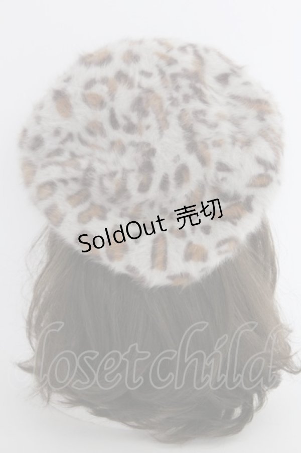 画像1: LOLITAその他(お買取対象外) / レオパードベレー  グレーＸブラウン T-25-03-15-043-LO-AC-SA-ZT-K007 (1)
