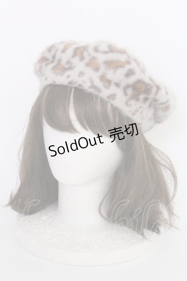 画像2: LOLITAその他(お買取対象外) / レオパードベレー  グレーＸブラウン T-25-03-15-043-LO-AC-SA-ZT-K007 (2)