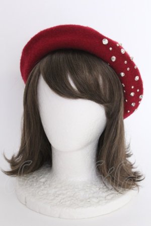 画像: LOLITAその他(お買取対象外) / スタッズベレー  ボルドーＸシルバー T-25-03-15-045-LO-AC-SA-ZT-K007