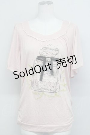 画像: axes femme / 香水瓶ptカットソー M ピンク T-25-03-15-013-AX-TO-SA-ZT