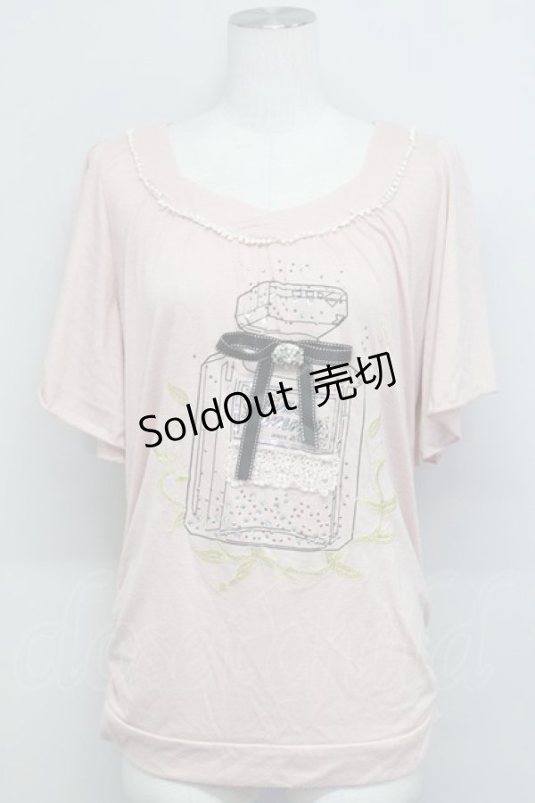 画像1: axes femme / 香水瓶ptカットソー M ピンク T-25-03-15-013-AX-TO-SA-ZT (1)