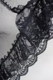 画像8: MR corset / サイド編み上げチュールジャンパースカート  黒Ｘボルドー T-25-03-17-013-PU-OP-SA-ZI (8)