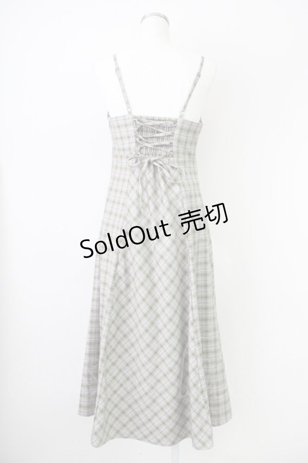 画像2: an another angelus / ギャザーデザインチェック柄キャミワンピース  ブラウンチェック T-25-03-17-015-CA-OP-SA-ZI (2)