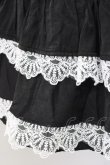 画像3: DARK IN LOVE /  Black lolita white bow contrast mini skirt  黒Ｘ白 T-25-03-20-020-PU-SK-SA-ZT (3)