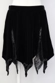 画像1: KILLSTAR / LESTER VELVET MINI SKIRT M ブラック T-25-03-20-021-PU-SK-SA-ZT (1)
