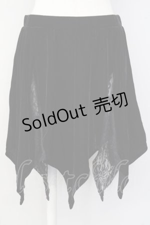 画像: KILLSTAR / LESTER VELVET MINI SKIRT M ブラック T-25-03-20-021-PU-SK-SA-ZT