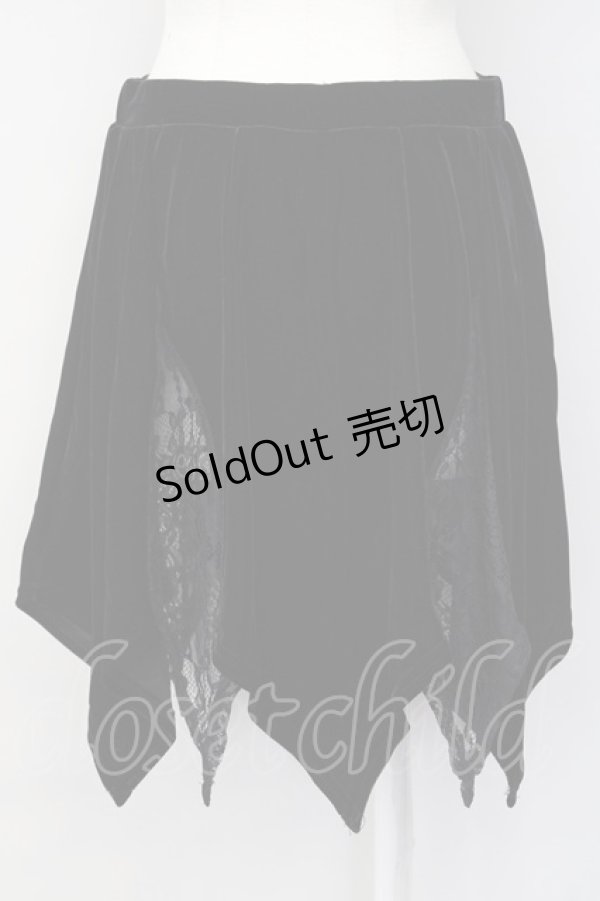 画像2: KILLSTAR / LESTER VELVET MINI SKIRT M ブラック T-25-03-20-021-PU-SK-SA-ZT (2)