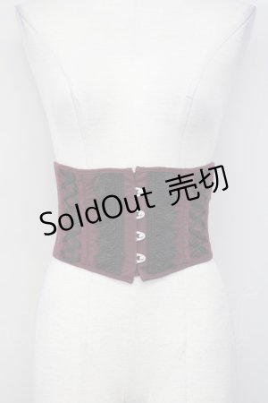 画像: ATELIER PIERROT / -Blooming Rose- ショートコルセット  ボルドー T-25-03-20-026-EL-ZA-SA-ZT058