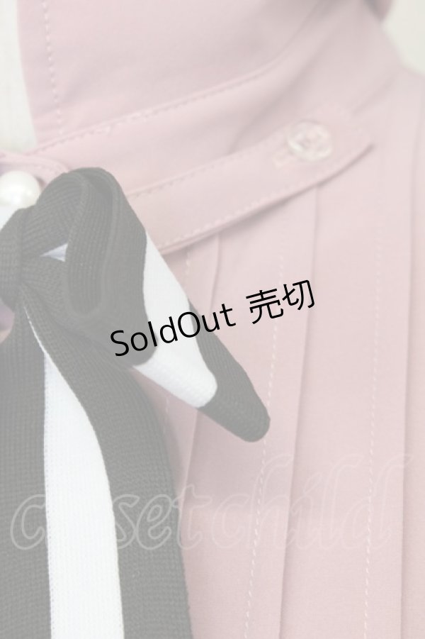 画像5: Ank Rouge / 配色リボンブラウス M ピンク T-25-03-20-003-CA-BL-SA-ZT (5)