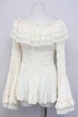 画像2: ATELIER PIERROT / Shirring princess sleeve blouse  アイボリー T-25-03-20-005-EL-BL-SA-ZT001 (2)