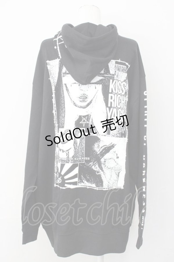 画像2: KRY CLOTHING / 「ABYSS」スウェットOリングZIPパーカ XXXL ブラック T-25-03-20-009-EL-TO-SA-ZT001 (2)