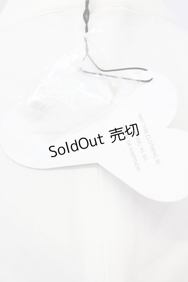 画像5: 【SALE】Ank Rouge / パール付きハイネックブラウス M ホワイト T-25-03-20-001-CA-BL-SA-ZT001 (5)