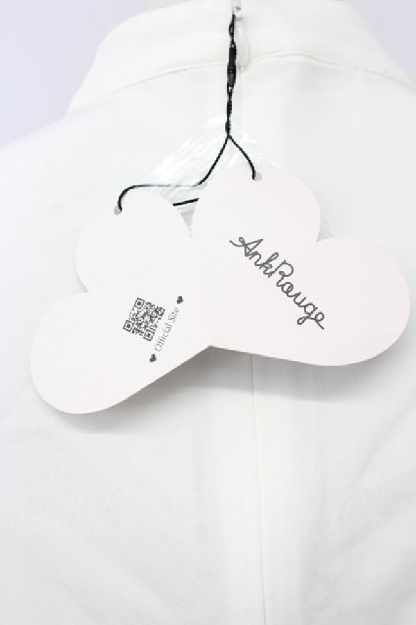 画像6: Ank Rouge / パール付きハイネックブラウス M ホワイト T-25-03-20-001-CA-BL-SA-ZT001 (6)