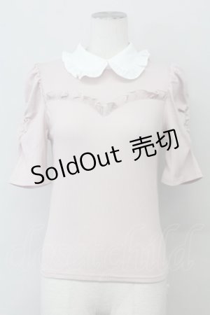 画像: Ank Rouge / ビスチェ風襟付きトップス M ピンク T-25-03-20-002-CA-TO-SA-ZT001