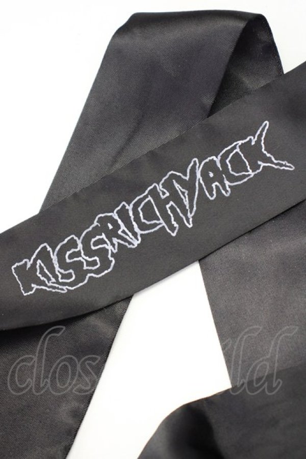 画像7: KRY CLOTHING / 「NUTOKUCHO」レースアップスリーブ襟リボンワンピ  ブラック×ホワイト T-25-03-20-014-EL-OP-SA-ZT001 (7)