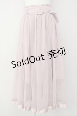 画像: Ank Rouge / チュールレイヤードミディSK M ピンク T-25-03-20-016-CA-SK-SA-ZT