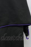 画像11: REFLEM / サイバー切り替えボリュームネック半袖ジャージパーカー  黒Ｘ紫 T-25-03-21-010-PU-TO-SA-ZI (11)