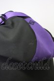 画像13: REFLEM / サイバー切り替えボリュームネック半袖ジャージパーカー  黒Ｘ紫 T-25-03-21-010-PU-TO-SA-ZI (13)