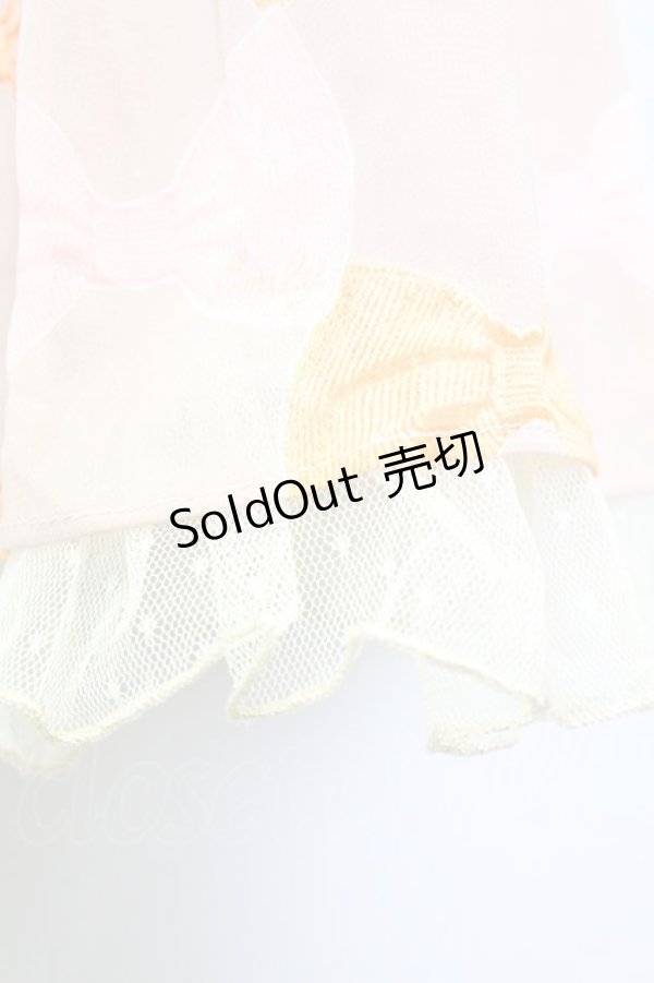 画像4: Emily Temple cute / フィフィリボンプリントスカート  ブラウンＸピンク T-25-03-21-014-ET-SK-SA-ZI (4)