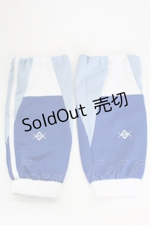 画像: REFLEM / マルチ切替レッグウォーマー  サックスＸ青Ｘ白 T-25-03-21-018-PU-ZA-SA-ZT