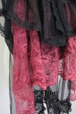 画像6: MR corset / リボンレースリュック  黒Ｘボルドー T-25-03-21-020-PU-BG-SA-ZT (6)