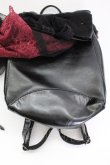 画像8: MR corset / リボンレースリュック  黒Ｘボルドー T-25-03-21-020-PU-BG-SA-ZT (8)