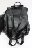 画像9: MR corset / リボンレースリュック  黒Ｘボルドー T-25-03-21-020-PU-BG-SA-ZT (9)