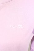 画像3: MILK / パールボタンロゴ刺繍カットカーディガン  ラベンダー T-25-03-21-003-ML-TO-SA-ZI (3)