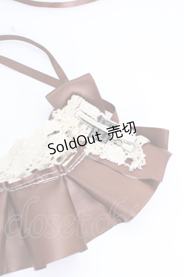 画像4: LOLITAその他(お買取対象外) / レースリボンフリルヘッドドレス  ブラウン T-25-03-21-023-LO-AC-SA-ZT (4)