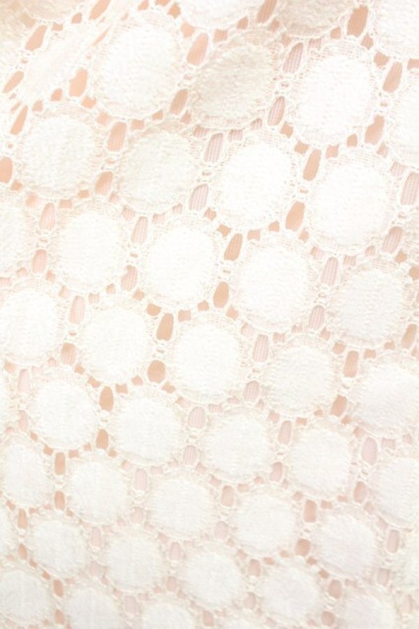 画像7: Candy Stripper / リボンレース半袖ワンピース  ピンク T-25-03-21-006-PU-OP-SA-ZI (7)