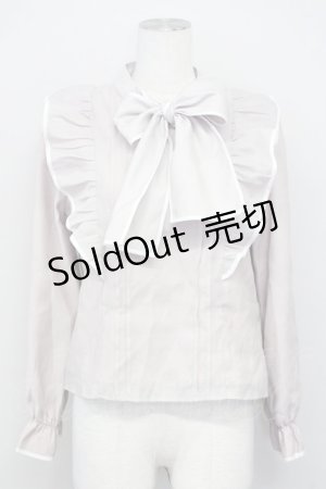 画像: evelyn / ラメドットリボンタイブラウス  ピンク T-25-03-26-001-LO-BL-SA-ZT