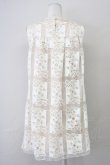 画像2: ANNA SUI / フラワーレースリボンノースリーブワンピース 2 ベージュ T-25-03-26-022-PU-OP-SA-ZI (2)