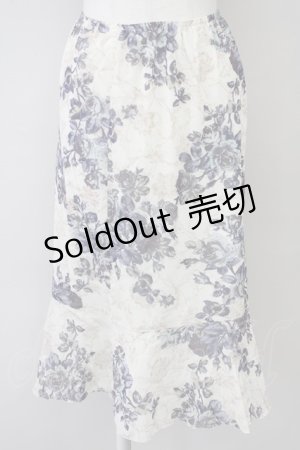 画像: L'EST ROSE / バラ柄メッシュスカート M ベージュ T-25-03-26-024-LO-SK-SA-ZT
