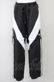 画像1: REFLEM / 2WAY切替ジャージパンツ  黒Ｘ白 T-25-03-26-034-PU-PA-SA-ZI (1)
