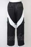 画像2: REFLEM / 2WAY切替ジャージパンツ  黒Ｘ白 T-25-03-26-034-PU-PA-SA-ZI (2)