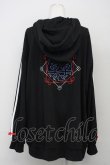 画像2: LISTEN FLAVOR / パンダチャイナジップパーカー  黒ｘ赤ｘ白 T-25-03-26-012-PU-TO-SA-ZI (2)