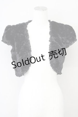 画像: L'EST ROSE / ショート丈ファーボレロ 2 ブラック T-25-03-26-014-LO-TO-SA-ZT