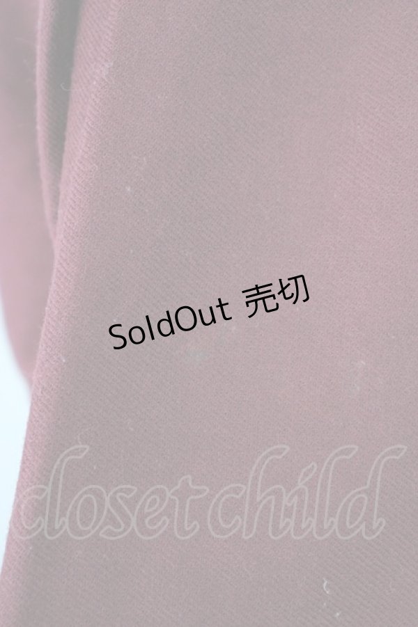画像3: L'EST ROSE / 裾ローズ刺繍半袖ワンピース 2 ボルドー T-25-03-26-019-LO-OP-SA-ZI (3)