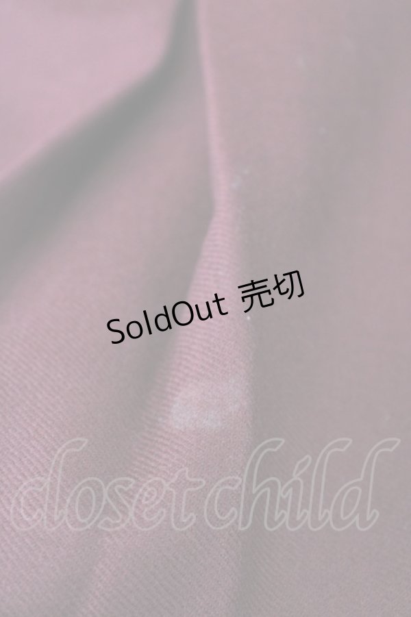 画像4: L'EST ROSE / 裾ローズ刺繍半袖ワンピース 2 ボルドー T-25-03-26-019-LO-OP-SA-ZI (4)